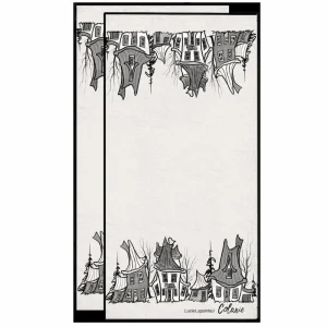 2 grandes serviettes à vaisselle Les maisons XXL – 50×100cm – Plus grandes que tout